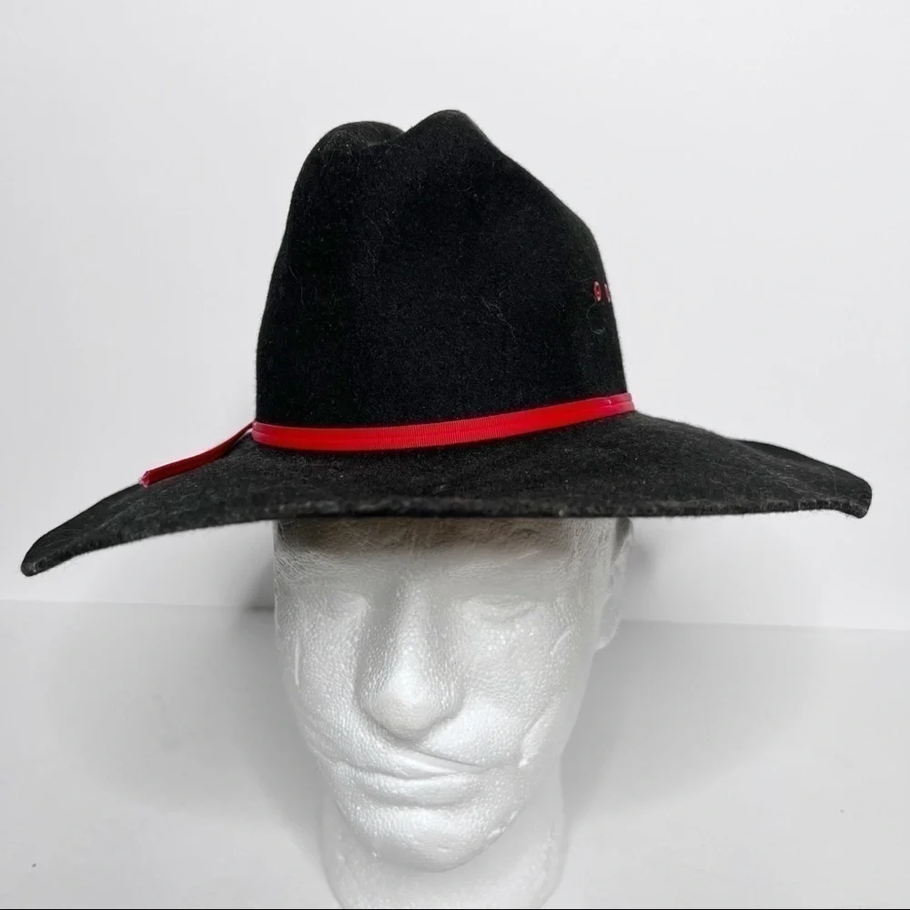Texas Hat Black Cowboy Hat Size Small Youth Made in USA